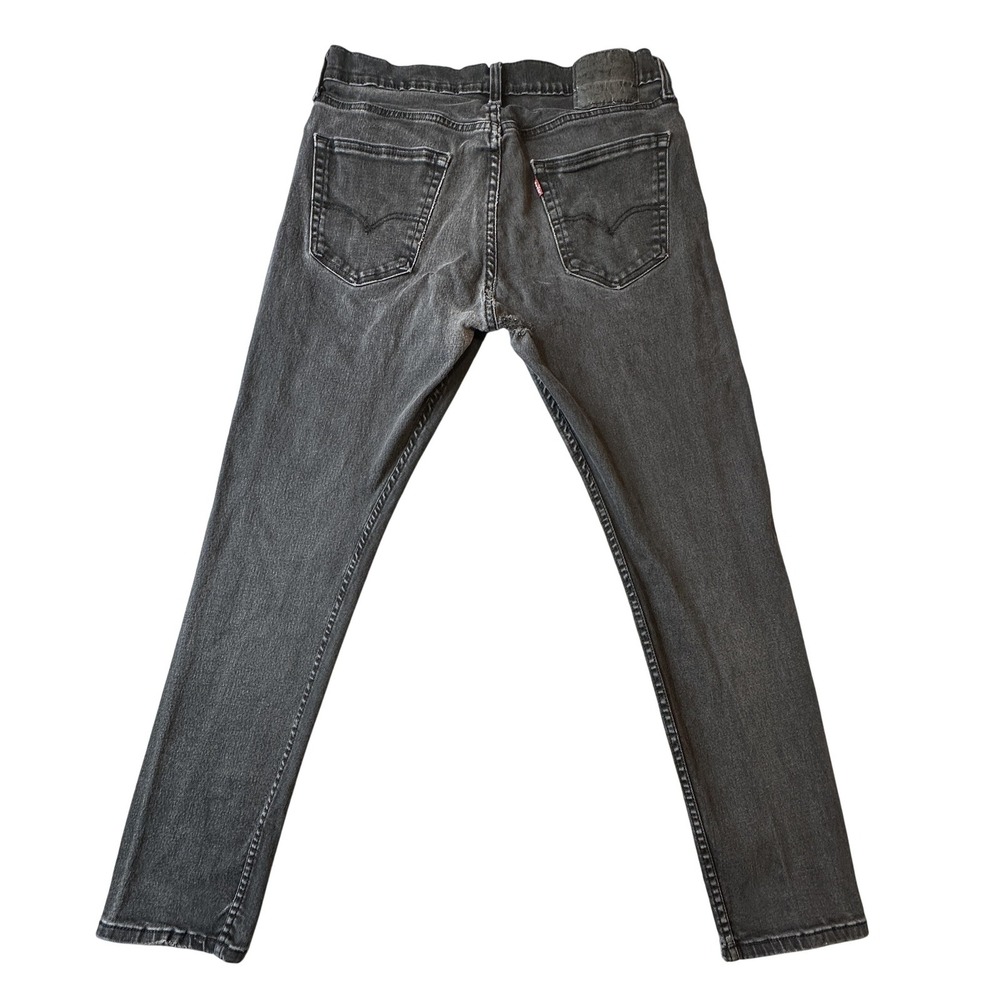 Levi's 512 Jeans Mens 31x29 Black Slim Taper Stretch Distressed PC9 28833-0787